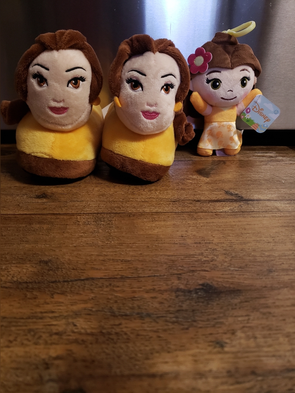 Disney Princess Belle Sz  9-10 with Plush Backpack Keychain